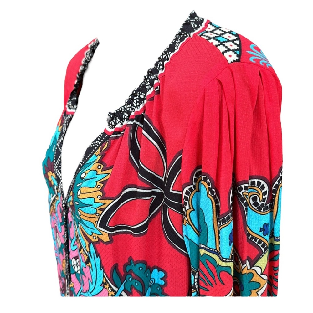 Hale Bob Brightly Colored Top, Small, Euc - image 4